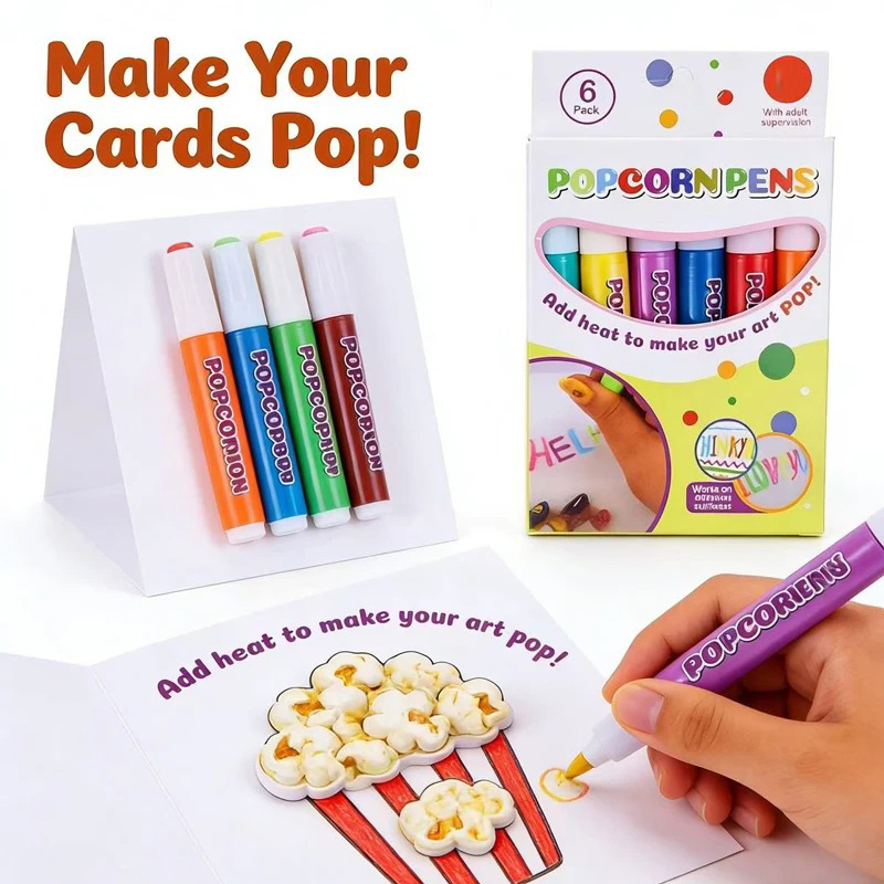 Copic Marker Sketch - Pena Popcorn Ajaib 6 Warna, Pena