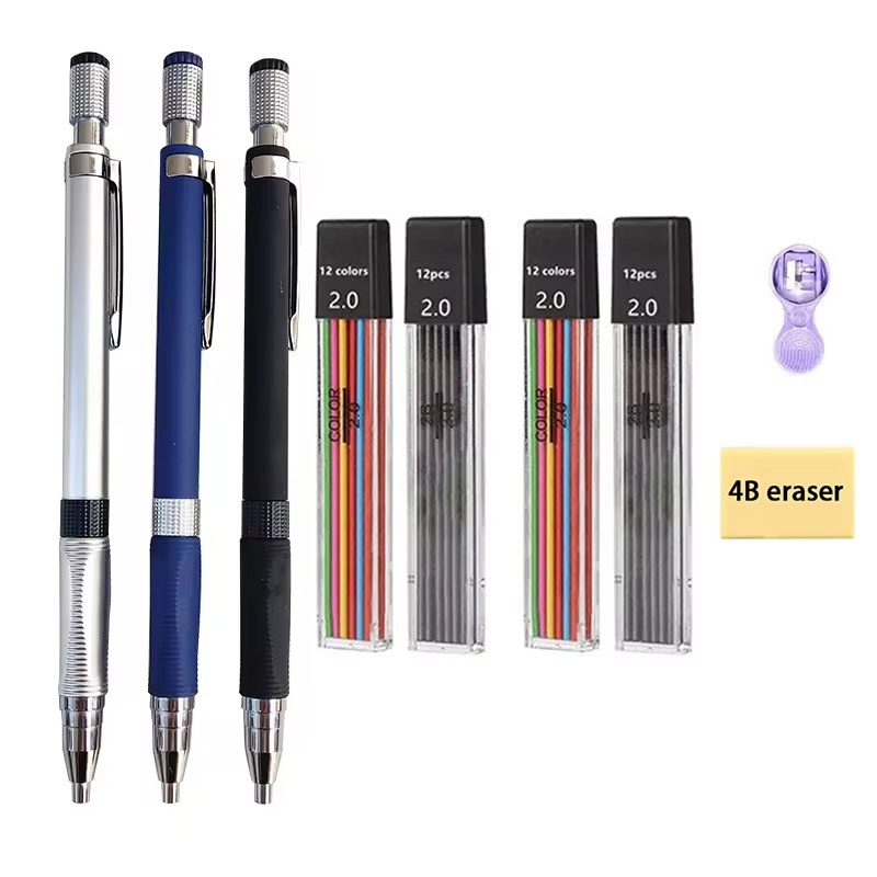 Set Pensil Mekanik 2.0mm Denga - Staedtler Pencil Lumocolor ulasan dan harga