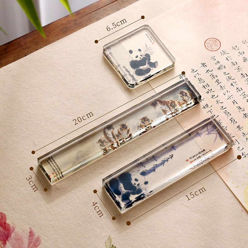 1 Buah Penahan Kertas Kaca Kri - Paper Weight Crystal ulasan dan harga
