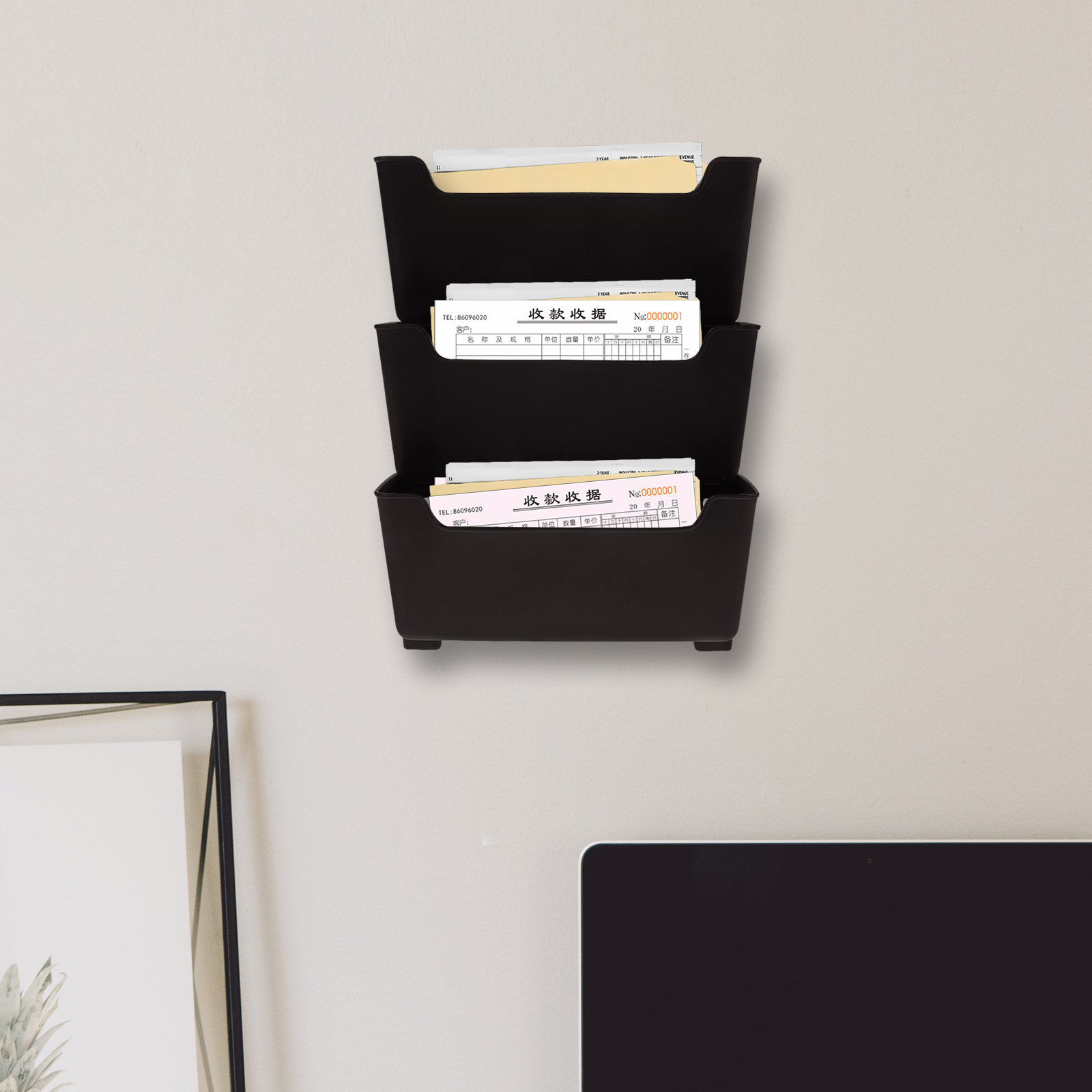 1Set Rak Dinding Transparan un - Magazine Holder Rack ulasan dan harga