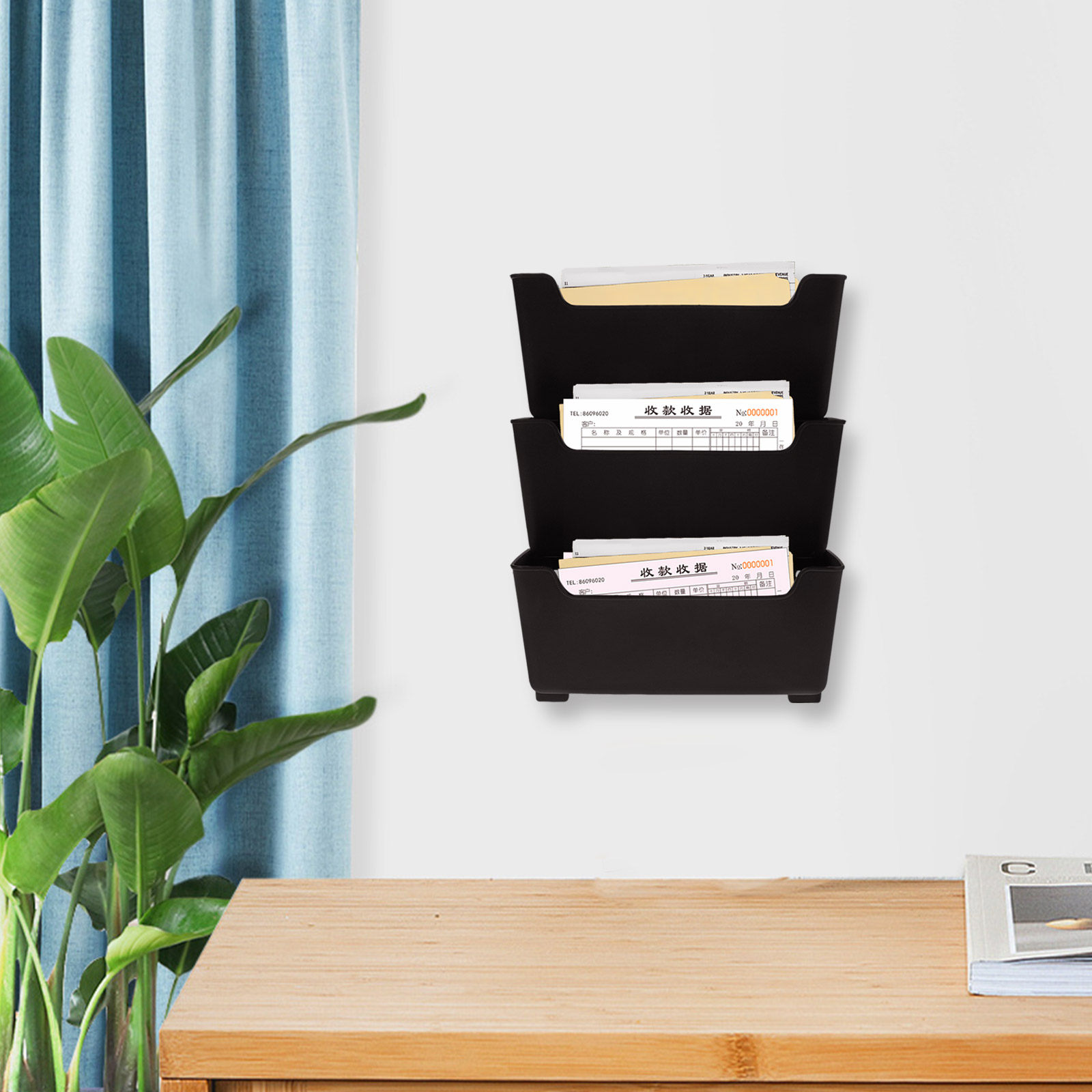 1Set Rak Dinding Transparan un - Magazine Holder Rack ulasan dan harga
