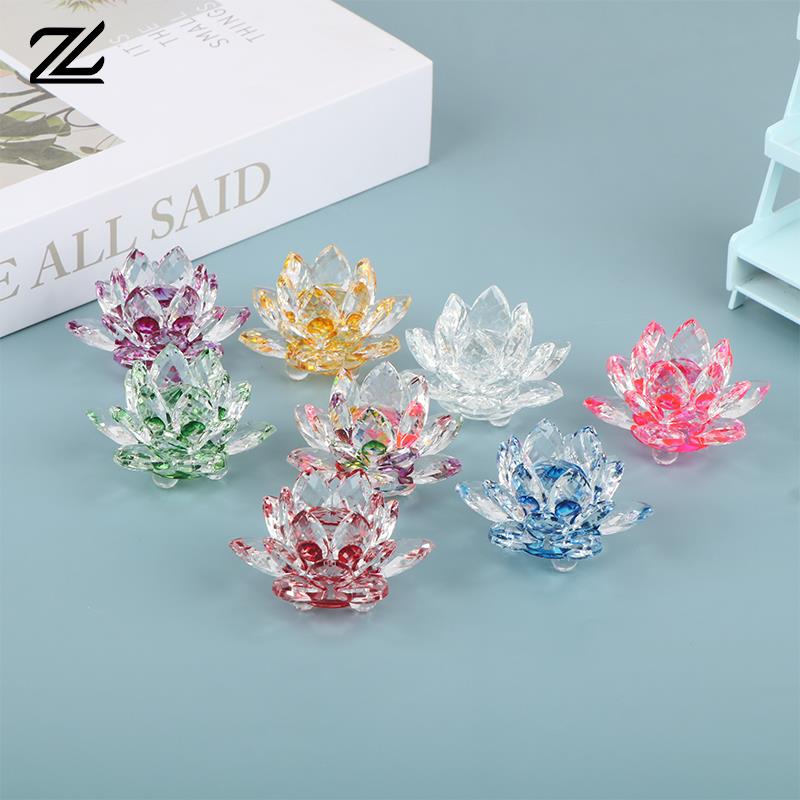 60Mm Quartz Kristal Lotus Bung - Paper Weight Crystal ulasan dan harga