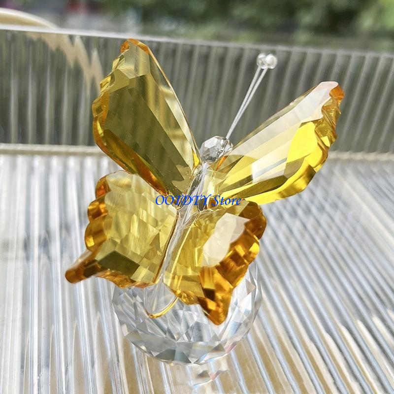 367A Patung Kupu-Kupu Kristal  - Paper Weight Crystal ulasan dan harga