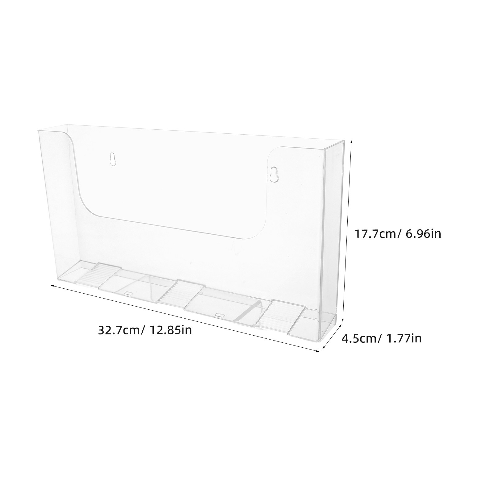 2 Buah Rak File Akrilik Dindin - Magazine Holder Rack ulasan dan harga