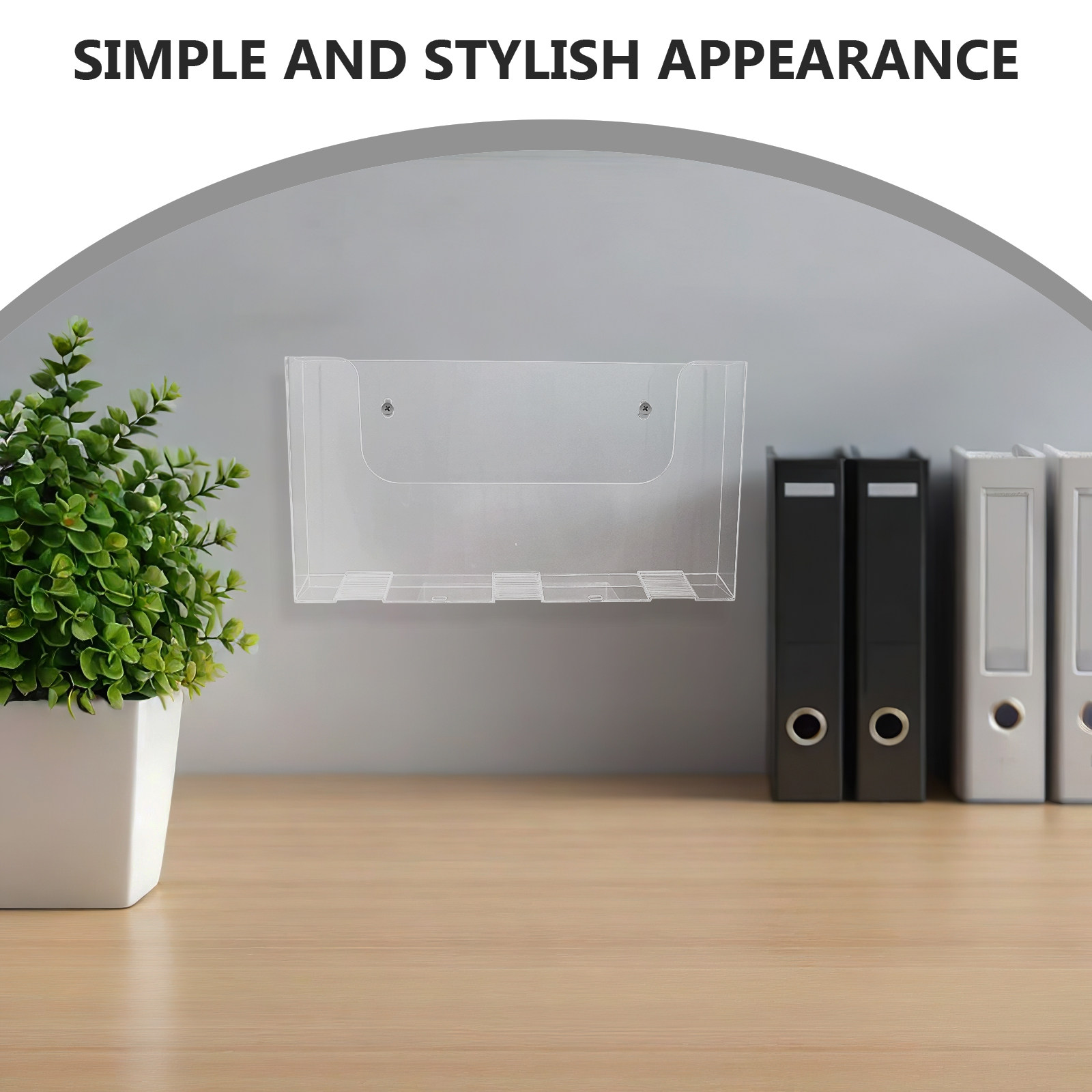 2 Buah Rak File Akrilik Dindin - Magazine Holder Rack ulasan dan harga